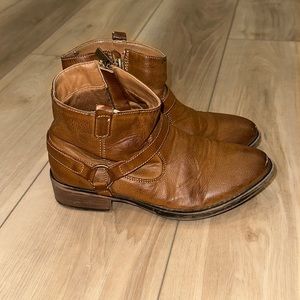 GUC Little Girls Size 3 Kenneth Cole NY Girls Brand Brown Booties Shoes Boots